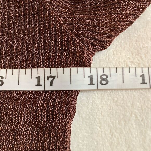 TRUXA ITALY WOMENS CARDIGAN SWEATER BROWN MEDIUM - Picture 4 of 8